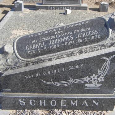 SCHOEMAN Gabriel Johannes Jurgens 1904-1970