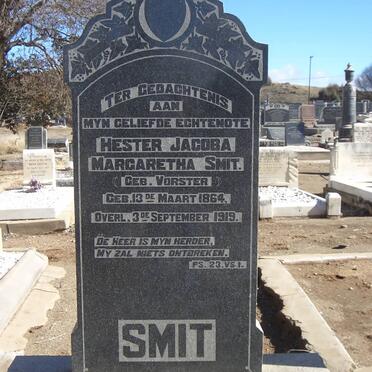 SMIT Hester Jacoba Margaretha nee VORSTER 1864-1919