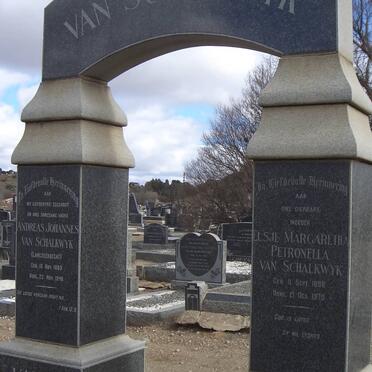 SCHALKWYK Andreas Johannes, van 1889-1948 &amp; Elsje Margaretha Petronella 1896-1970