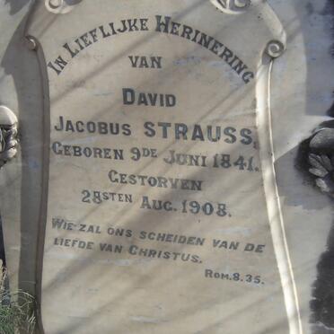 STRAUSS David Jacobus 1841-1908