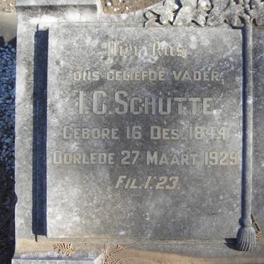 SCHÜTTE I.C. 1844-1929 &amp; J.E. WATSON 1850-1933 