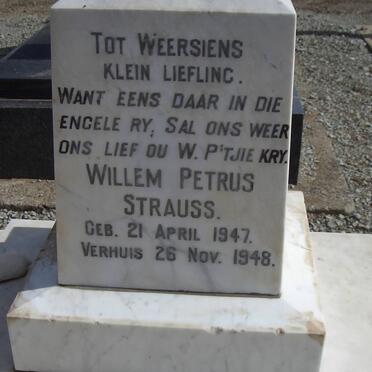 STRAUSS Sarel Francois 1921-1989 :: STRAUSS Willem Petrus 1947-1948 