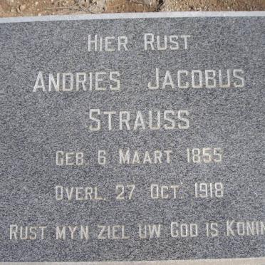 STRAUSS Andries Jacobus 1855-1918