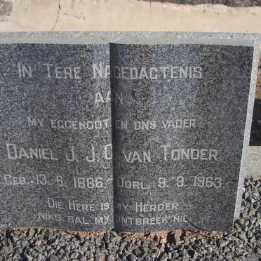 TONDER Daniel J.J.C. 1896-1963