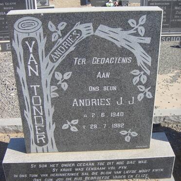 TONDER Andries J.J., van 1940-1982