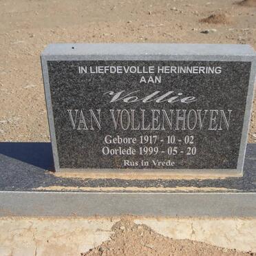 VOLLENHOVEN Vollie, van 1917-1999