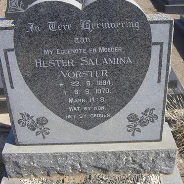 VORSTER Hester Salamina 1894-1970