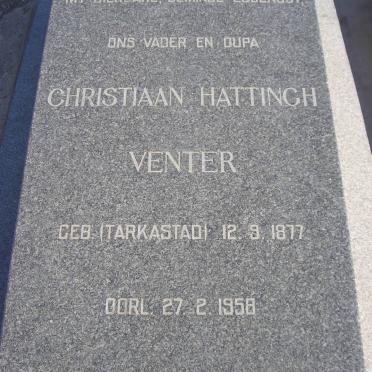 VENTER Christiaan Hattingh 1877-1958