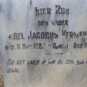 VERMEULEN Abel Jacobus 1862-1943