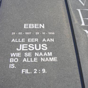 VENTER Eben 1907-1996