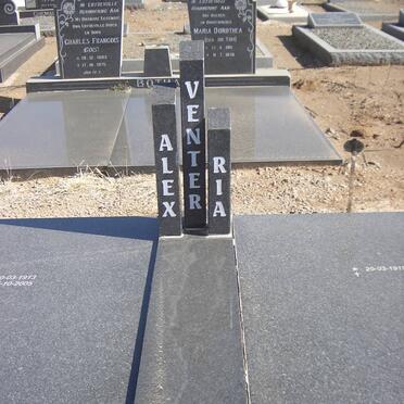VENTER Alex 1913-2005 &amp; Ria 1919- 