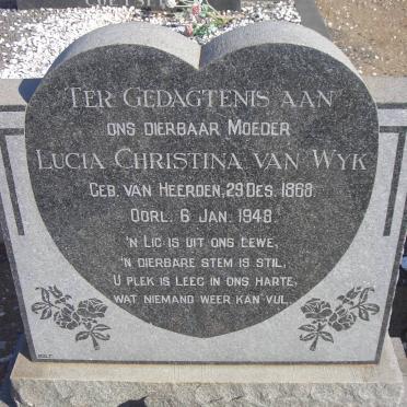 WYK Lucia Christina, van nee VAN HEERDEN 1868-1948