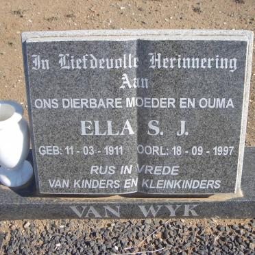 WYK Ella S.J., van 1911-1997