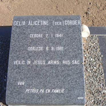 ?? Celia Alicetine nee CORDIER 1941-1981