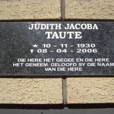 TAUTE Judith Jacoba 1930-2006
