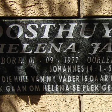 OOSTHUYSEN Helena Jacoba 1977-2011