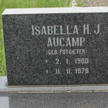 AUCAMP Isabella H.J., nee POTGIETER 1900-1976