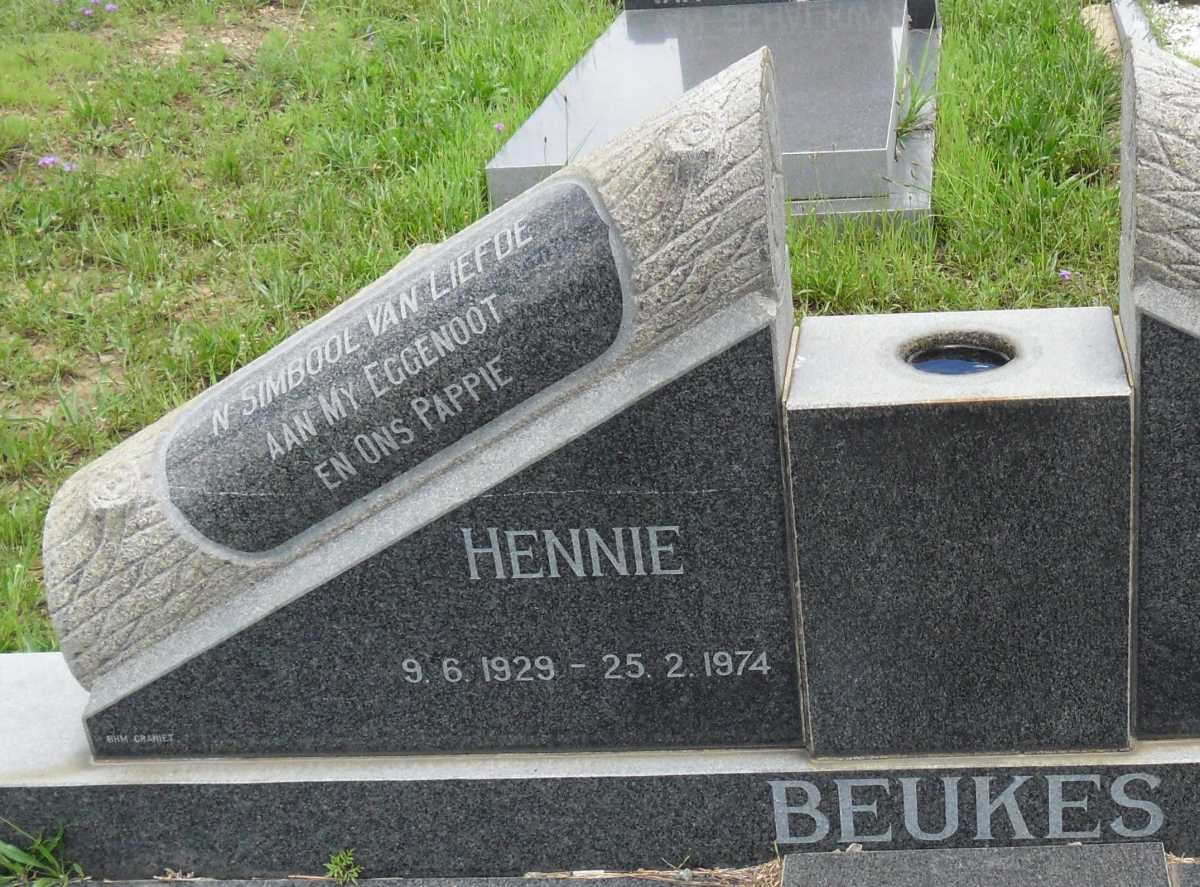 BEUKES Hennie 1929-1974