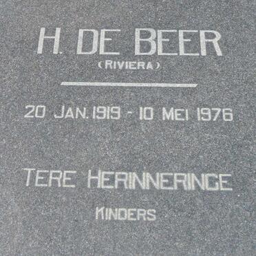BEER H., de 1919-1976