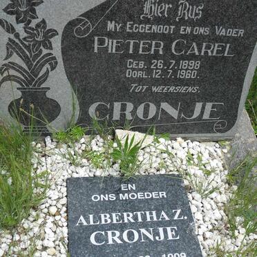 CRONJE Pieter Carel 1898-1960 &amp; Albertha Z. 1909-2008