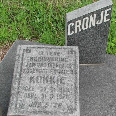 CRONJE Kokkie 1903-1978