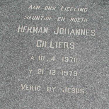CILLIERS Herman Johannes 1970-1979