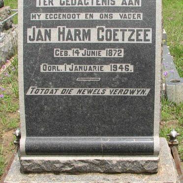 COETZEE Jan Harm 1872-1946