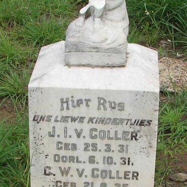 COLLER J.I., van 1931-1931 :: VAN COLLER C.W. 1935-1935 :: VAN COLLER W.E. 1937-1937