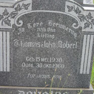 DOUGLAS Thomas John Robert 1930-1960