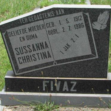 FIVAZ Sussanna Christina 1912-1986