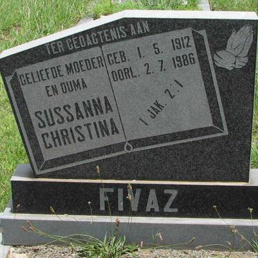 FIVAZ Sussanna Christina 1912-1986