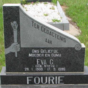 FOURIE Eva C. nee STEYN 1908-1995