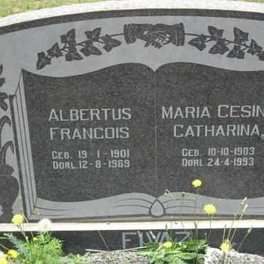 FIVAZ Albertus Francois 1901-1969 &amp; Maria Gesina Catharina 1903-1993