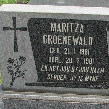 GROENEWALD Maritza 1981-1981