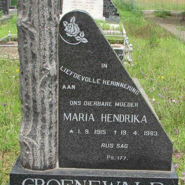 GROENEWALD Maria Hendrika 1915-1983