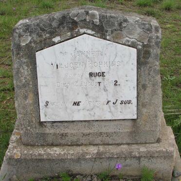 HOPKINS Jannet Viljoen nee KRUGER -1942