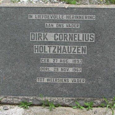 HOLTZHAUZEN Dirk Cornelius 1893-1967