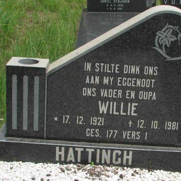 HATTINGH Willie 1921-1981