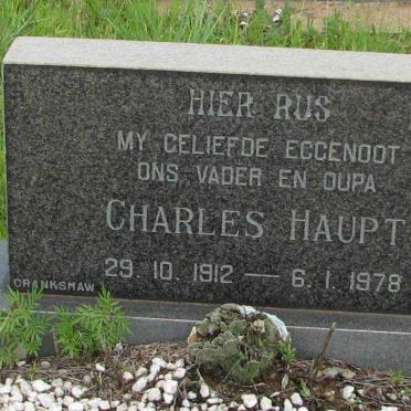 HAUPT Charles 1912-1978