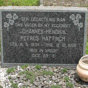 HATTINGH Johannes Hendrik Petrus 1894-1958