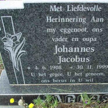 JACOBS Johannes Jacobus 1908-1999