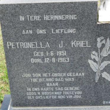 KRIEL Petronella J. 1951-1963