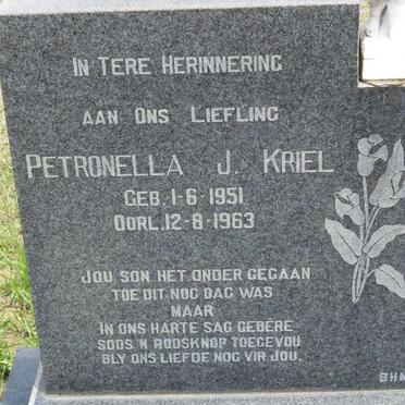 KRIEL Petronella J. 1951-1963