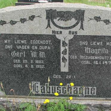 LABUSCHAGNE Gert M.M. 1883-1952 &amp; Magrita M. BEZUIDENHOUT 1886-1977