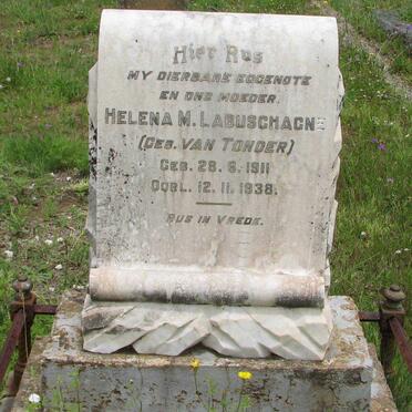 LABUSCHAGNE Helena M. nee van TONDER 1911-1938