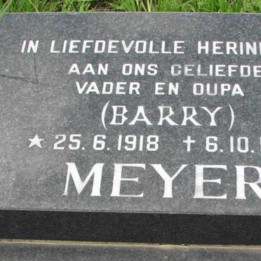 MEYER Barry 1918-1997