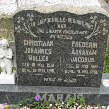 MARAIS Christiaan Johannes Muller 1951-1951 :: MARAIS Frederik Abraham Jacobus 1951-1951