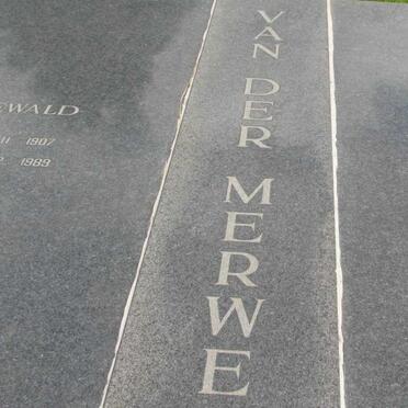 MERWE Dewald, van der 1907-1989 &amp; Jemima 1911-1993