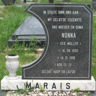 MARAIS Nonna nee MULLER 1920-1996
