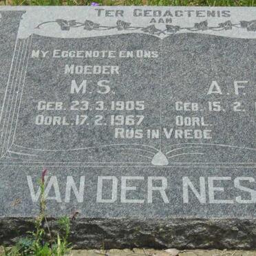NEST A.F., van der 1897- &amp; M.S. 1905-1967
